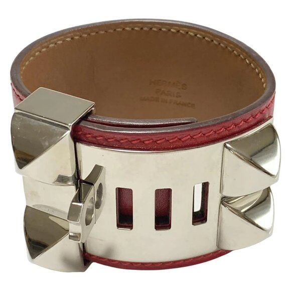 Auth HERMES Corriedosian, Medor - Rouge Grenat Silver Box Calf Hardware A - Picture 4 of 4